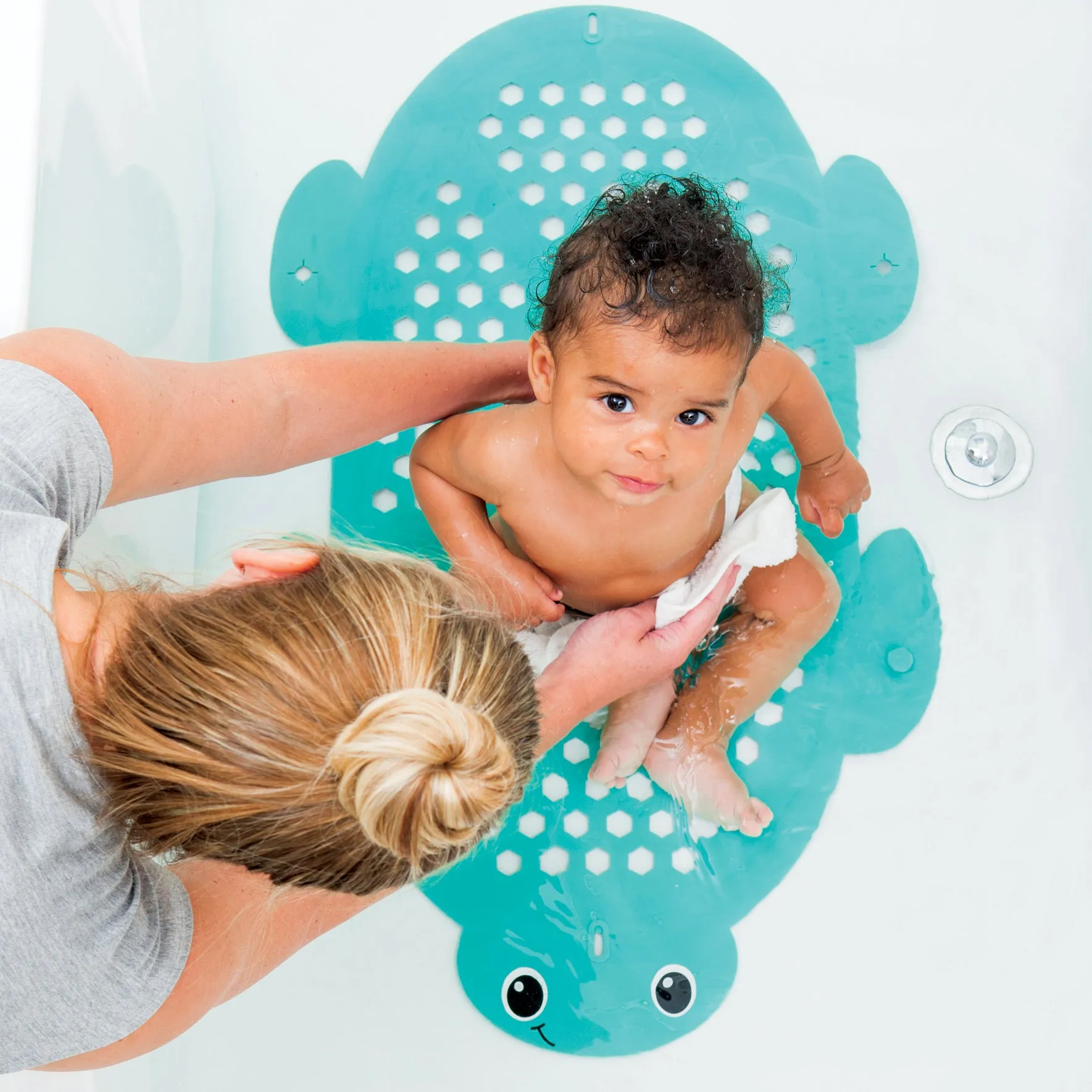 2-In-1 Bath Mat & Storage Basket™ Turtle