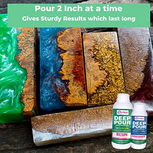 3kg Deep Casting Resin Hardener Tabletop Epoxy 2:1