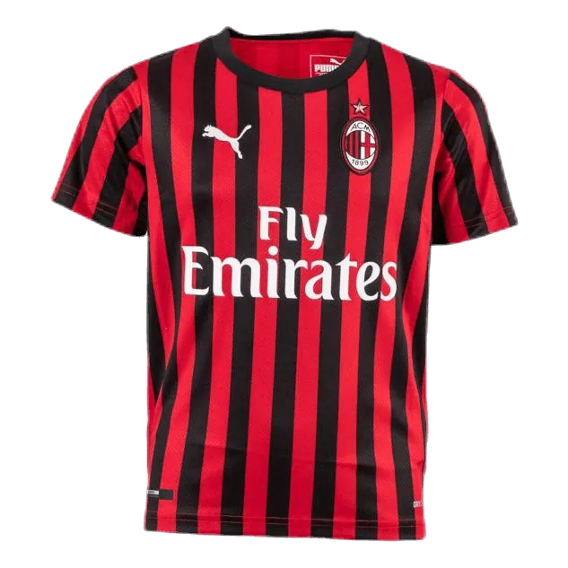 ACM Home Shirt Replica SS Kids With Logo Black/Red