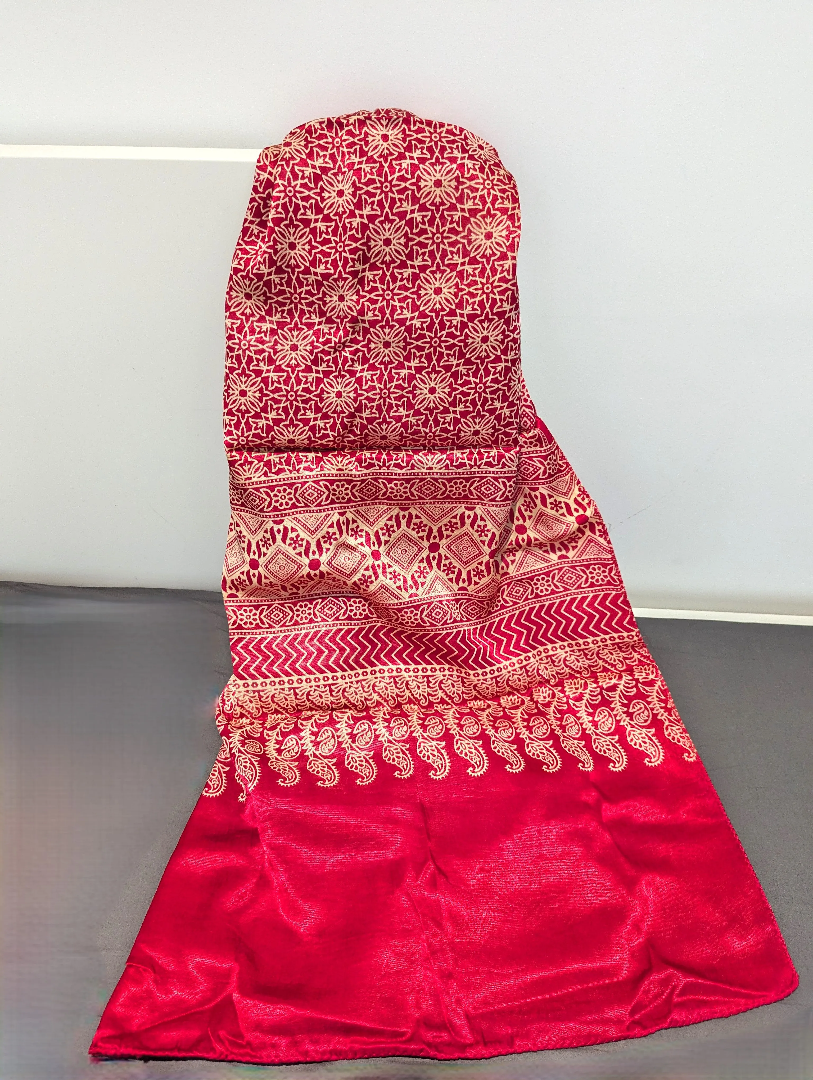 Ajrakh Printed Silk Scarf