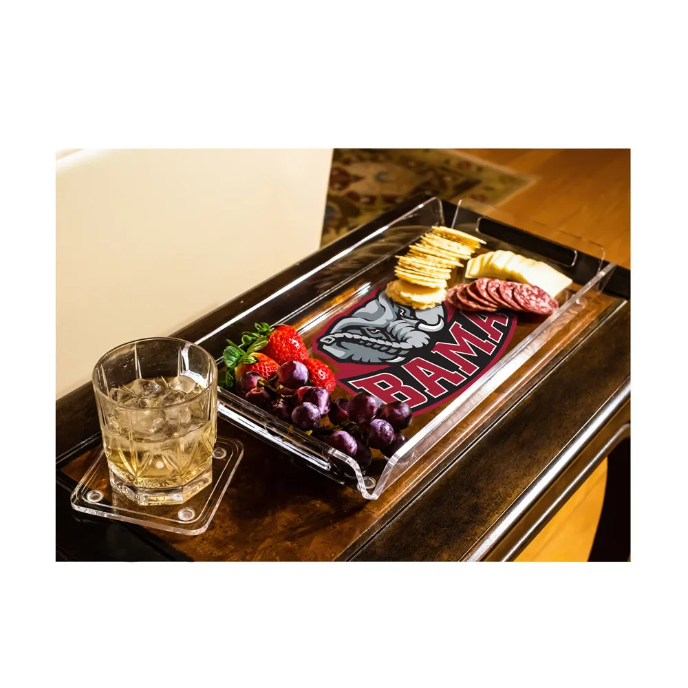 Alabama Crimson Tide - Mascot Head Decorative Serving Tray