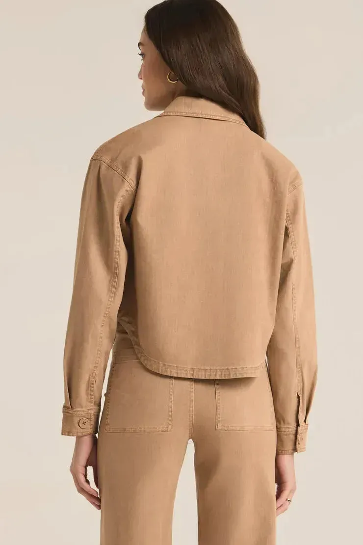 All Day Cropped Washed Jacket By Z Supply
