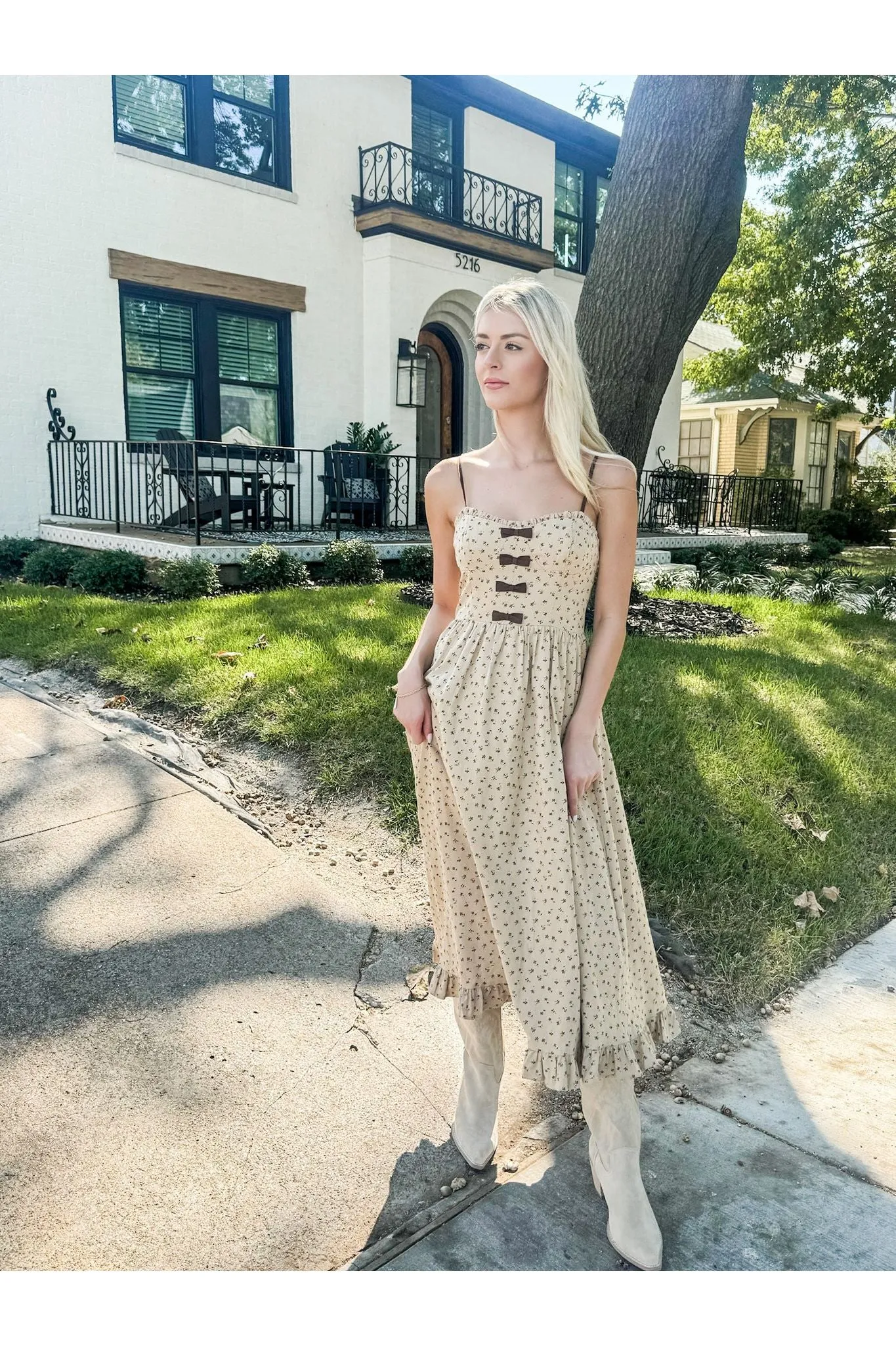 Autumn Breeze Midi Dress