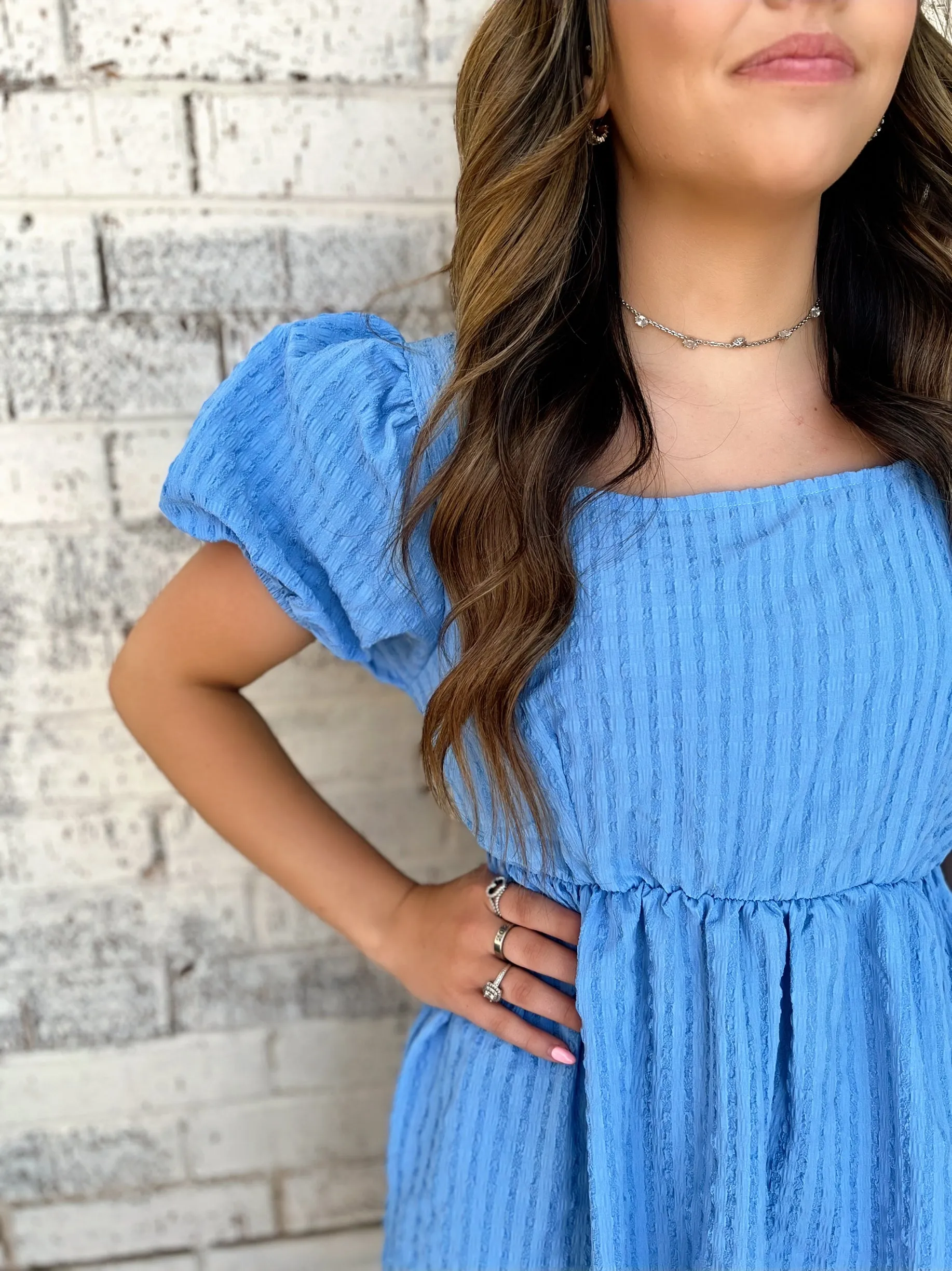 Baby Boy Blue BabyDoll Dress