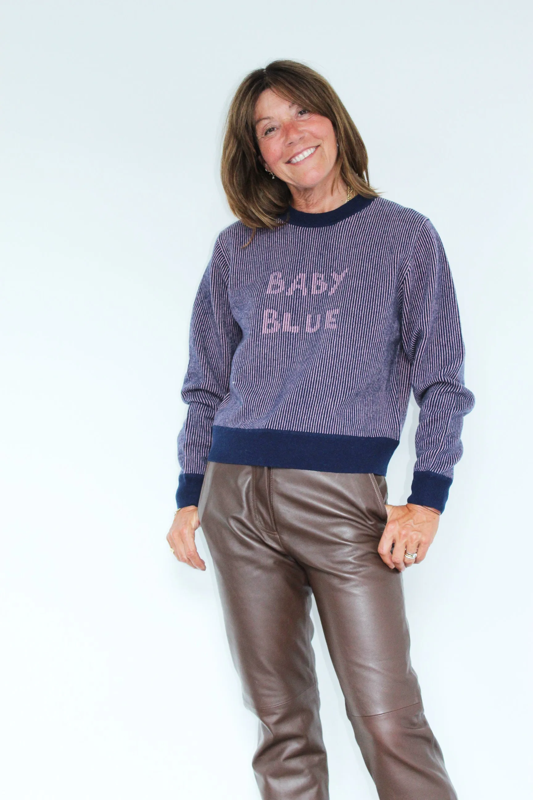 BF Baby Blue Jumper in Navy