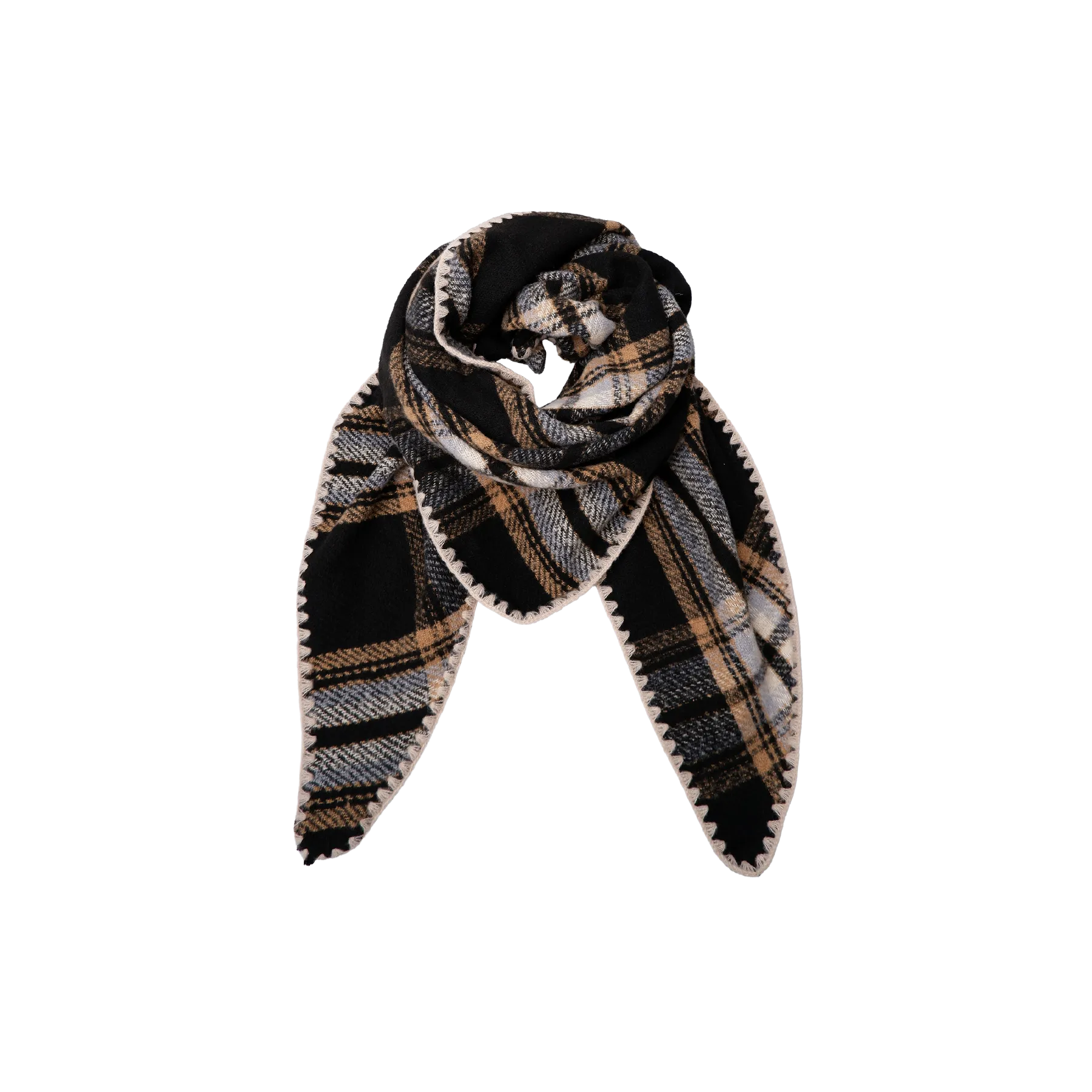 Black Colour Leoni Black Scarf