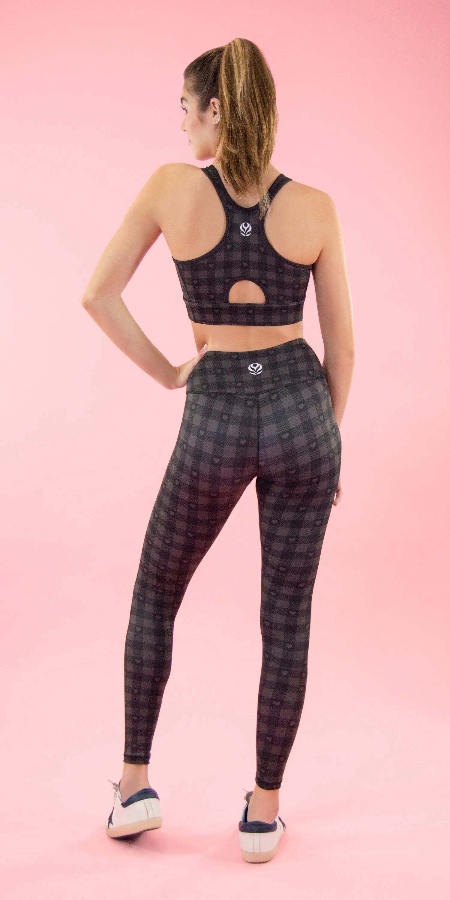 Black Hearts Plaid - Legging [Final Sale]