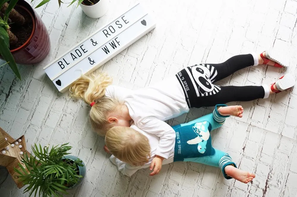 Blade and Rose Organic Panda Leggings 熊貓有機棉彈力嬰兒屁屁褲 (WWF) (6-12m)