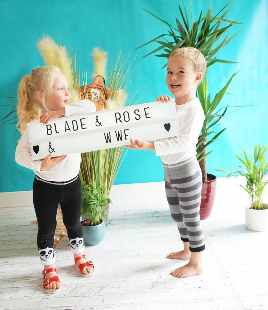 Blade and Rose Organic Panda Leggings 熊貓有機棉彈力嬰兒屁屁褲 (WWF) (6-12m)
