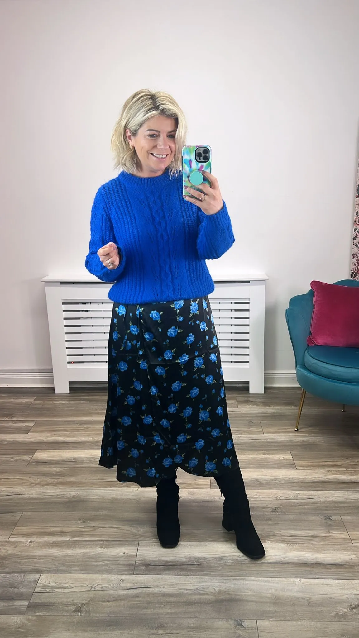 Cassandra Knit Jumper (Princess Blue)