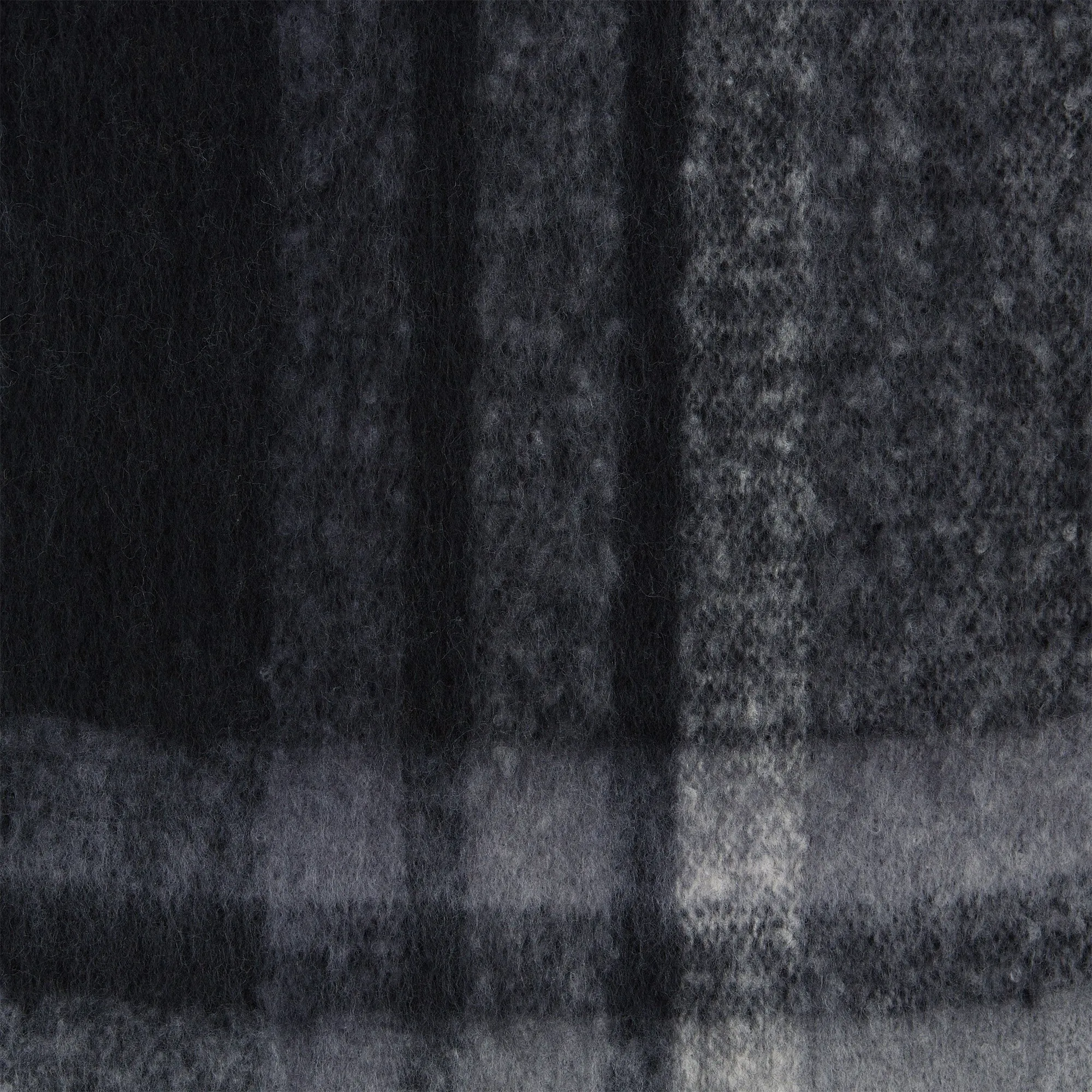 Cozy Plaid Fringe Gray Scarf | Mens / Unisex Winter Classic Plaid Pattern Scarf | 86" x 15"