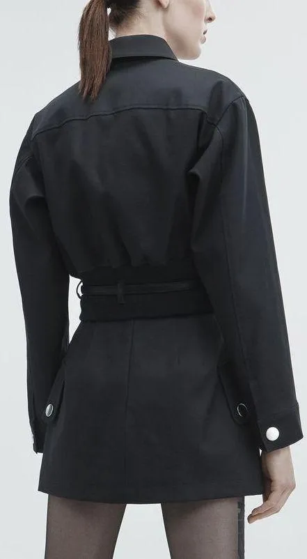 Cropped Utility Jacket and Skirt Set