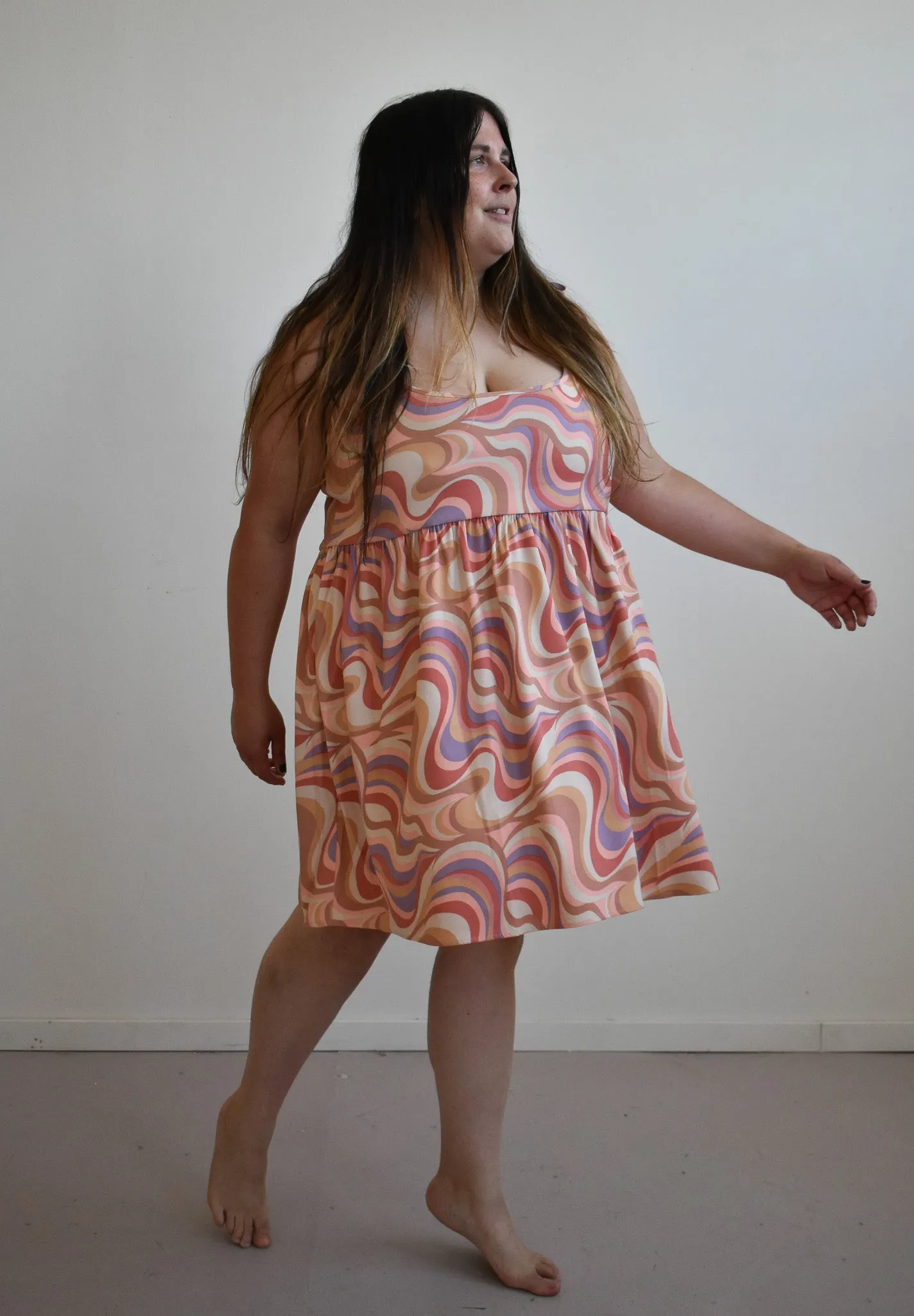 Edith Mini Dress in Painted Hills