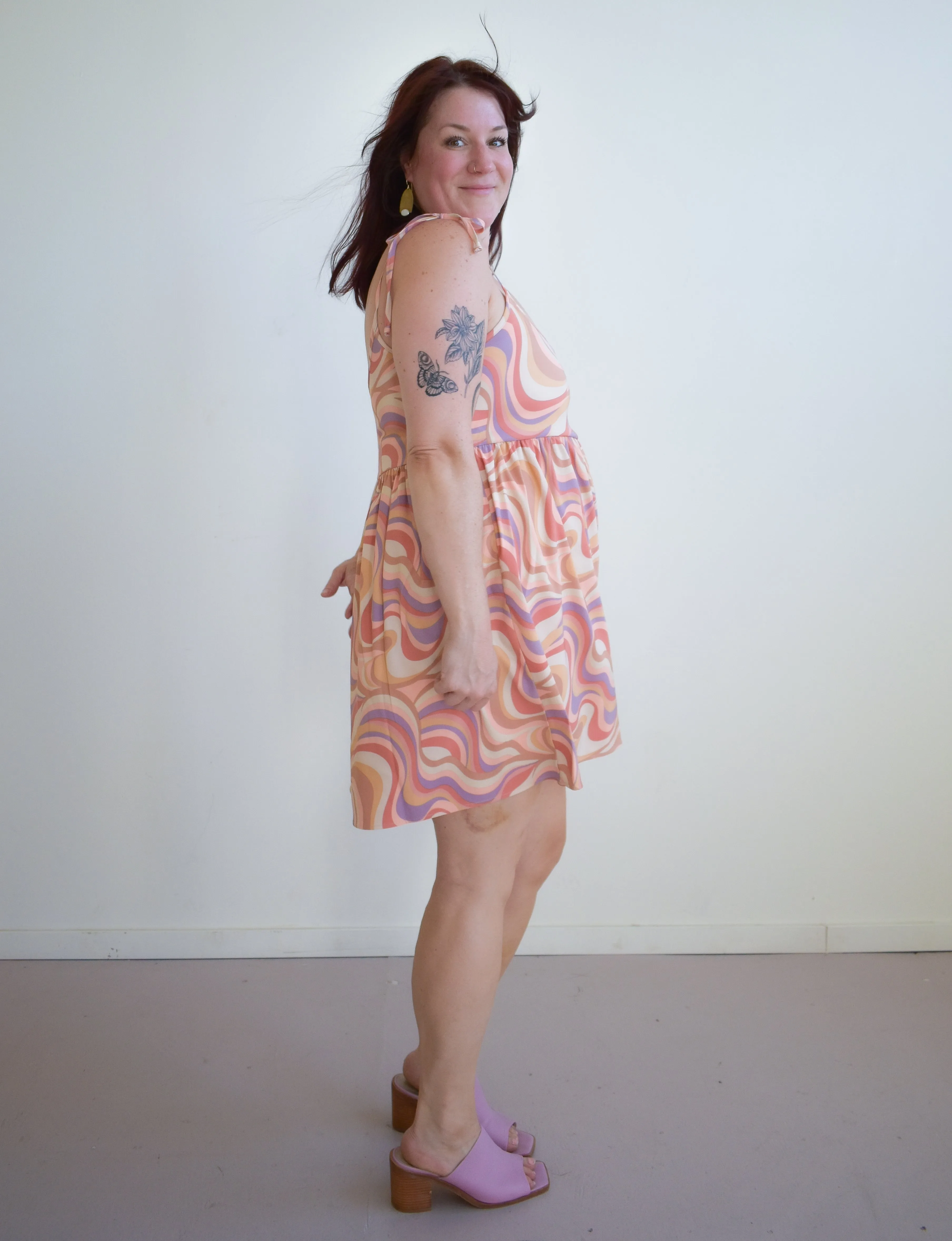 Edith Mini Dress in Painted Hills