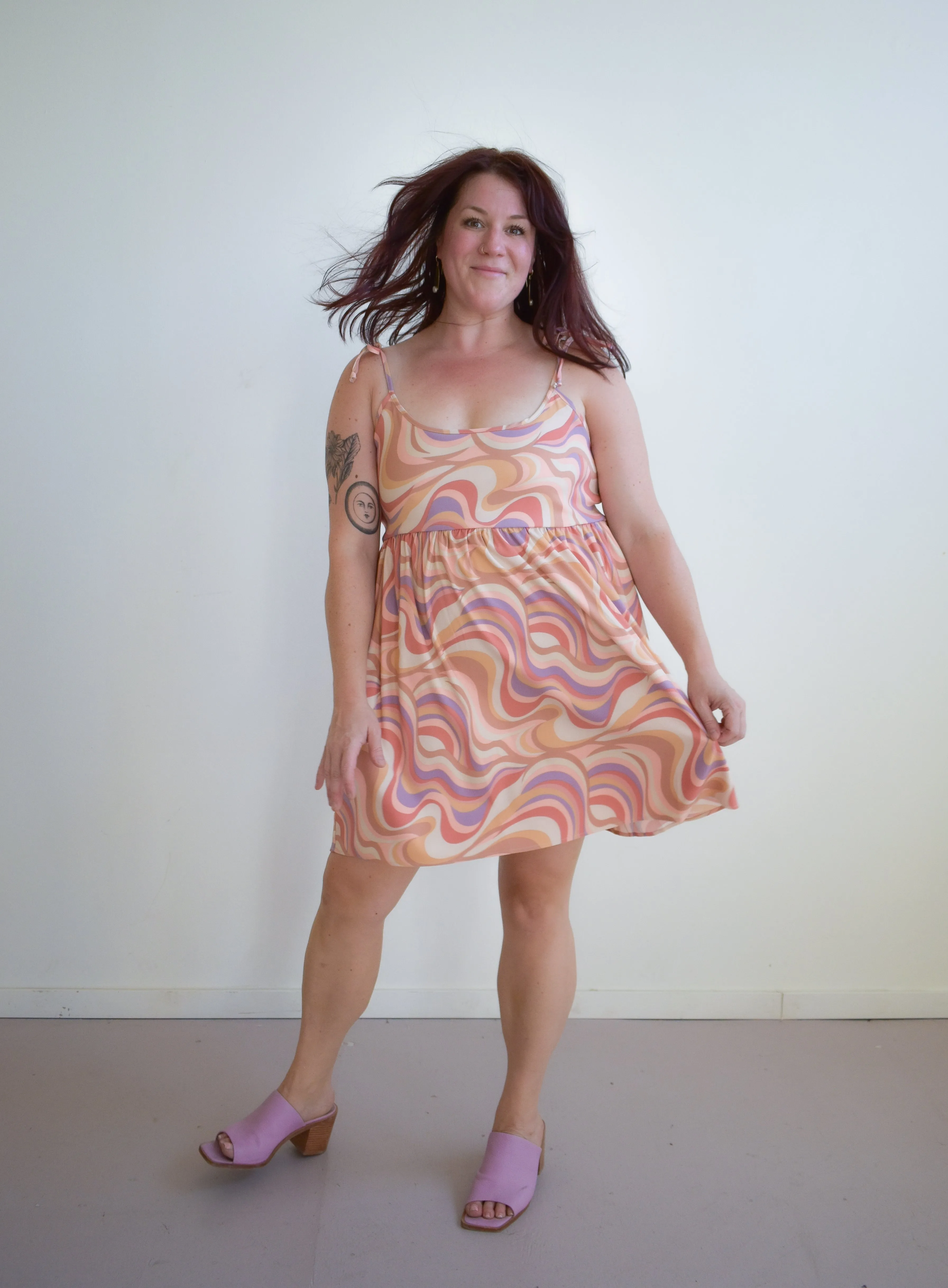 Edith Mini Dress in Painted Hills