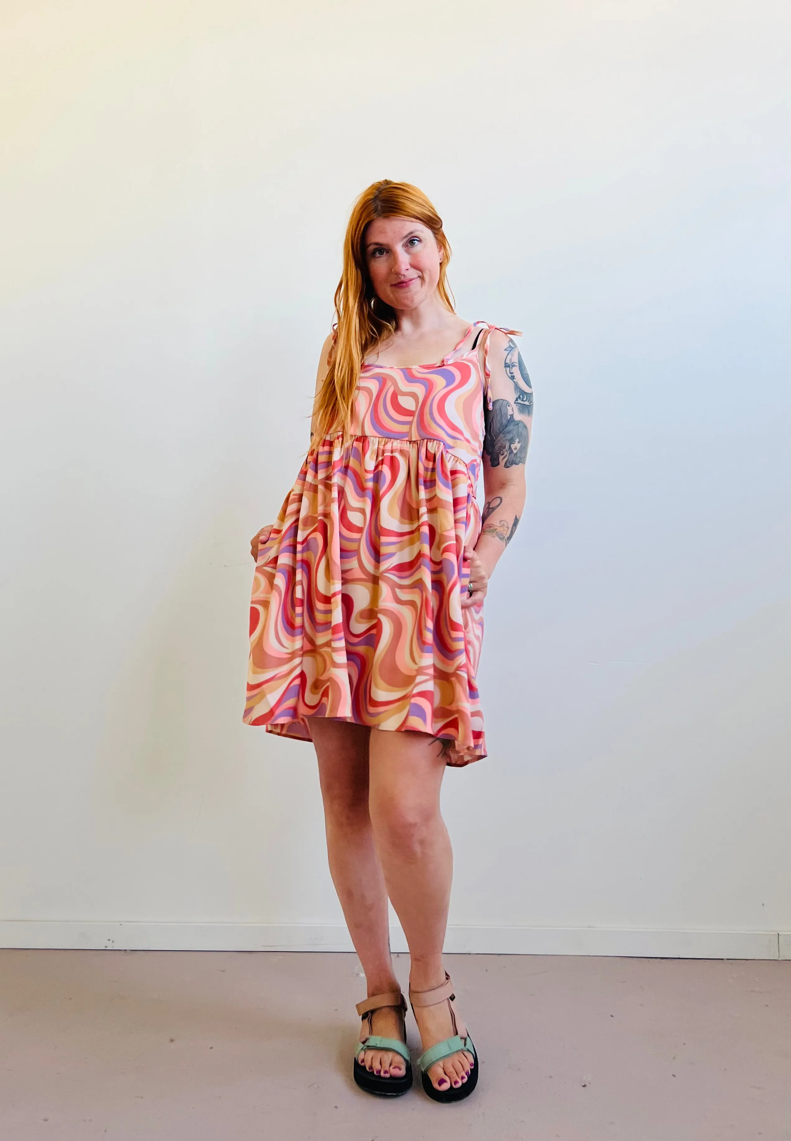 Edith Mini Dress in Painted Hills