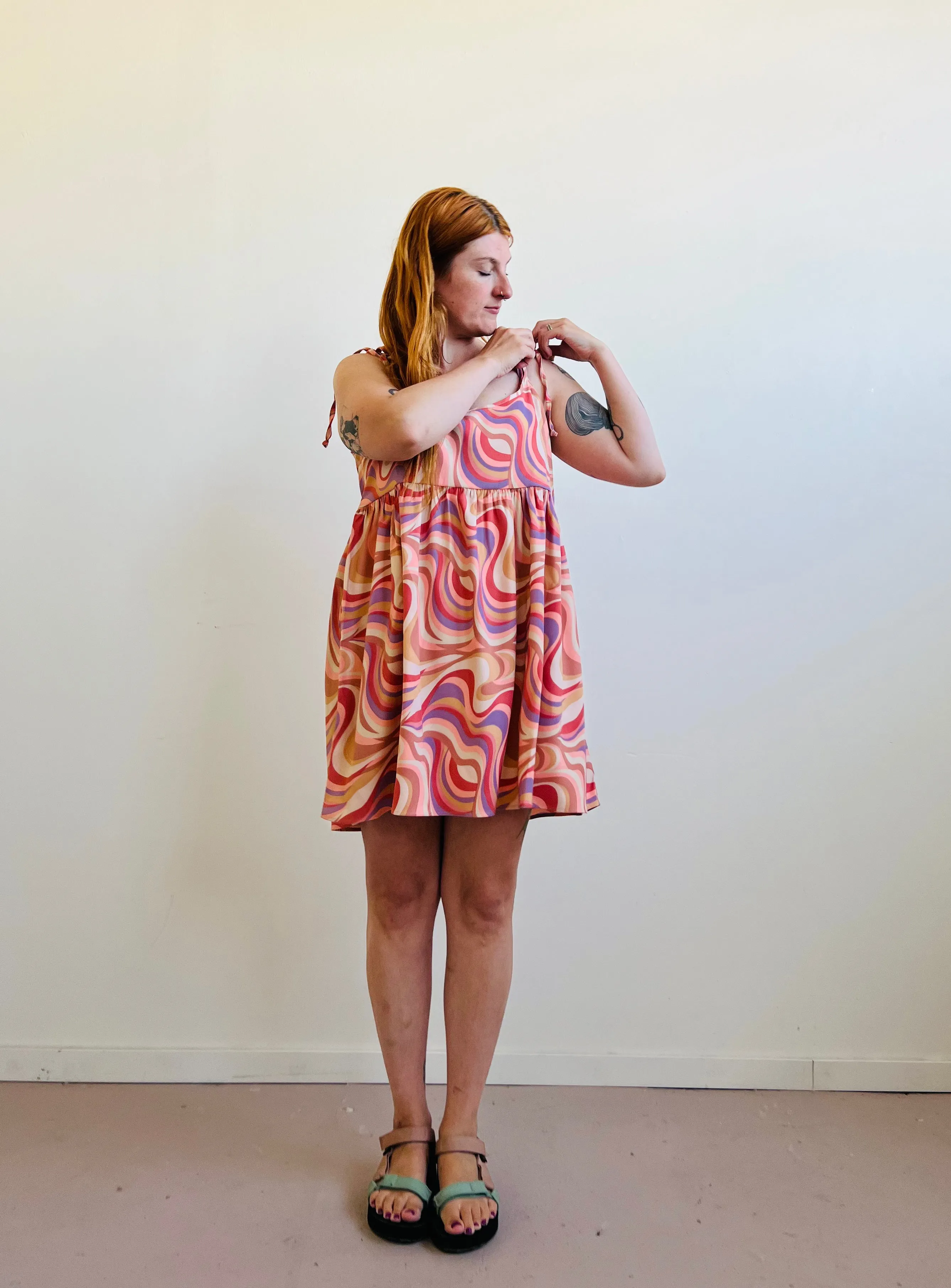 Edith Mini Dress in Painted Hills