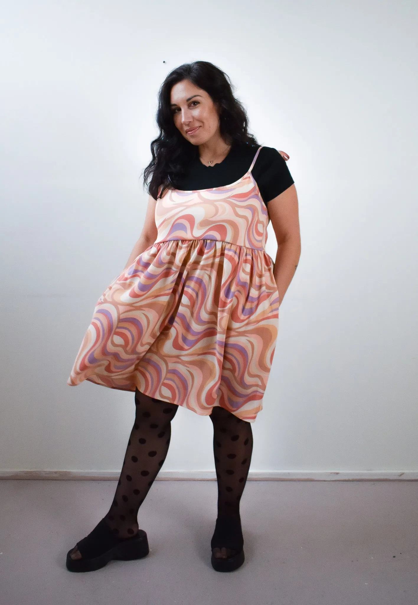 Edith Mini Dress in Painted Hills