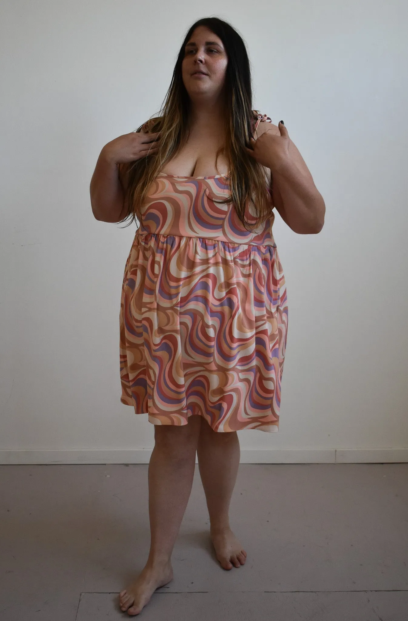 Edith Mini Dress in Painted Hills