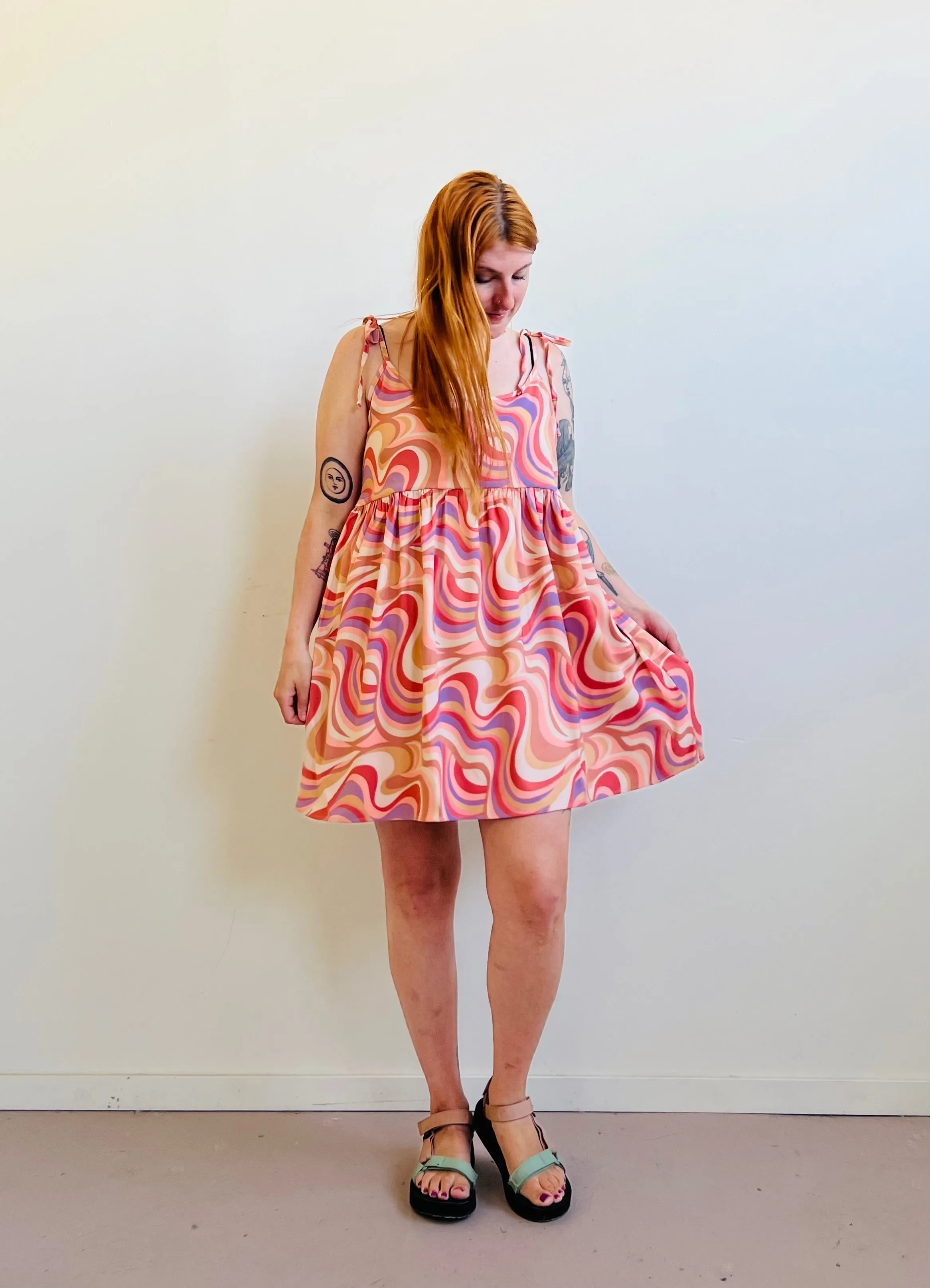 Edith Mini Dress in Painted Hills
