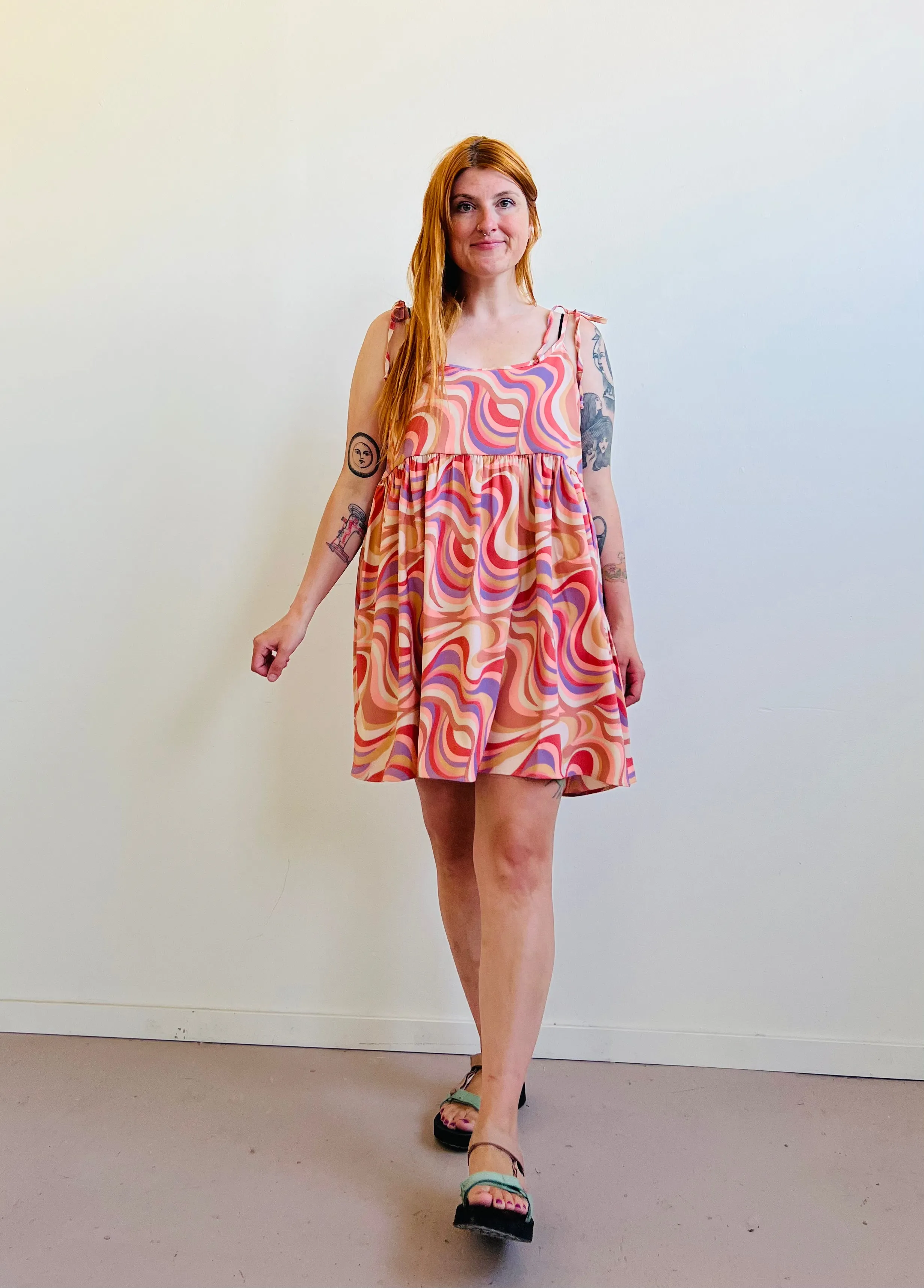 Edith Mini Dress in Painted Hills