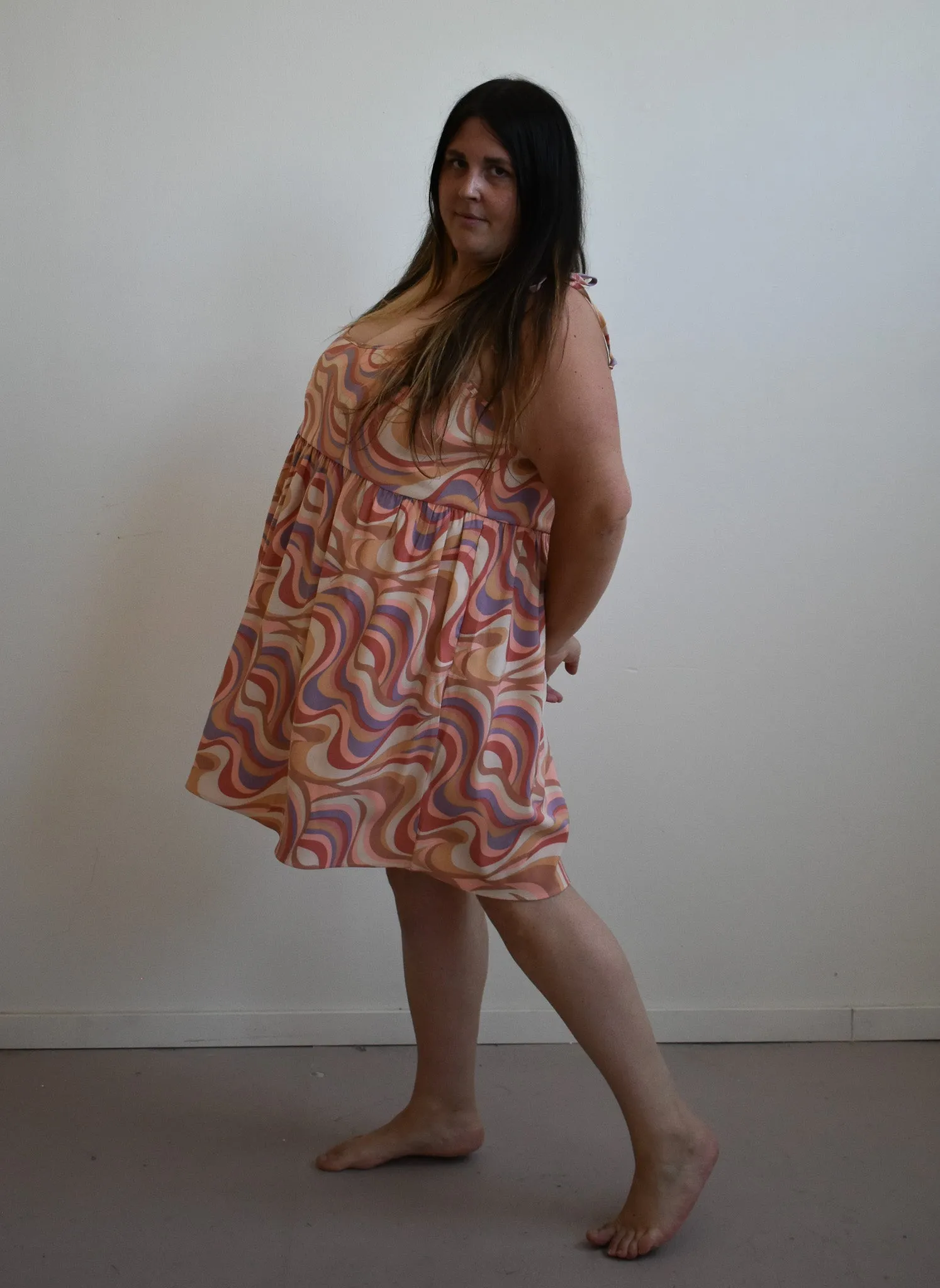 Edith Mini Dress in Painted Hills