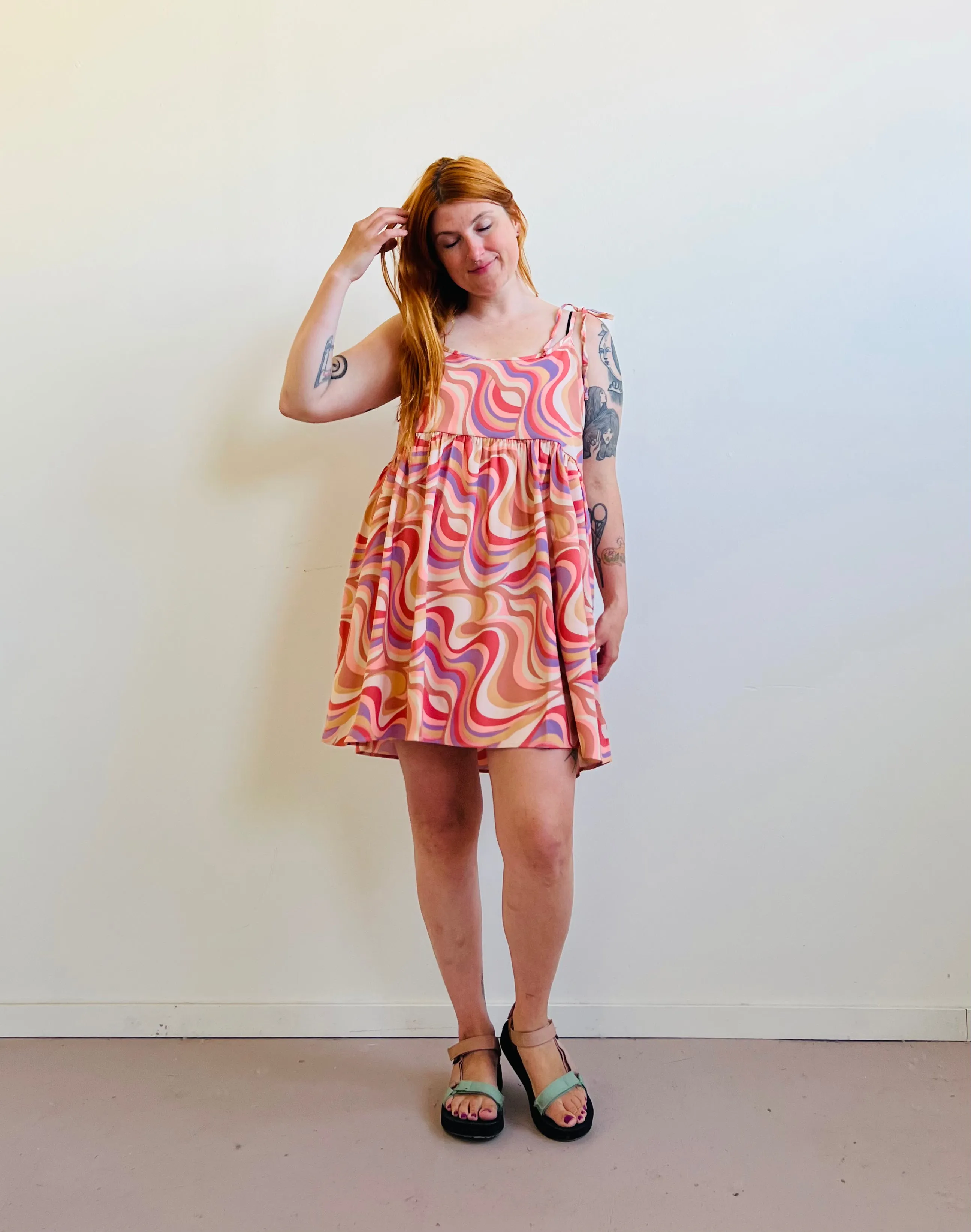 Edith Mini Dress in Painted Hills