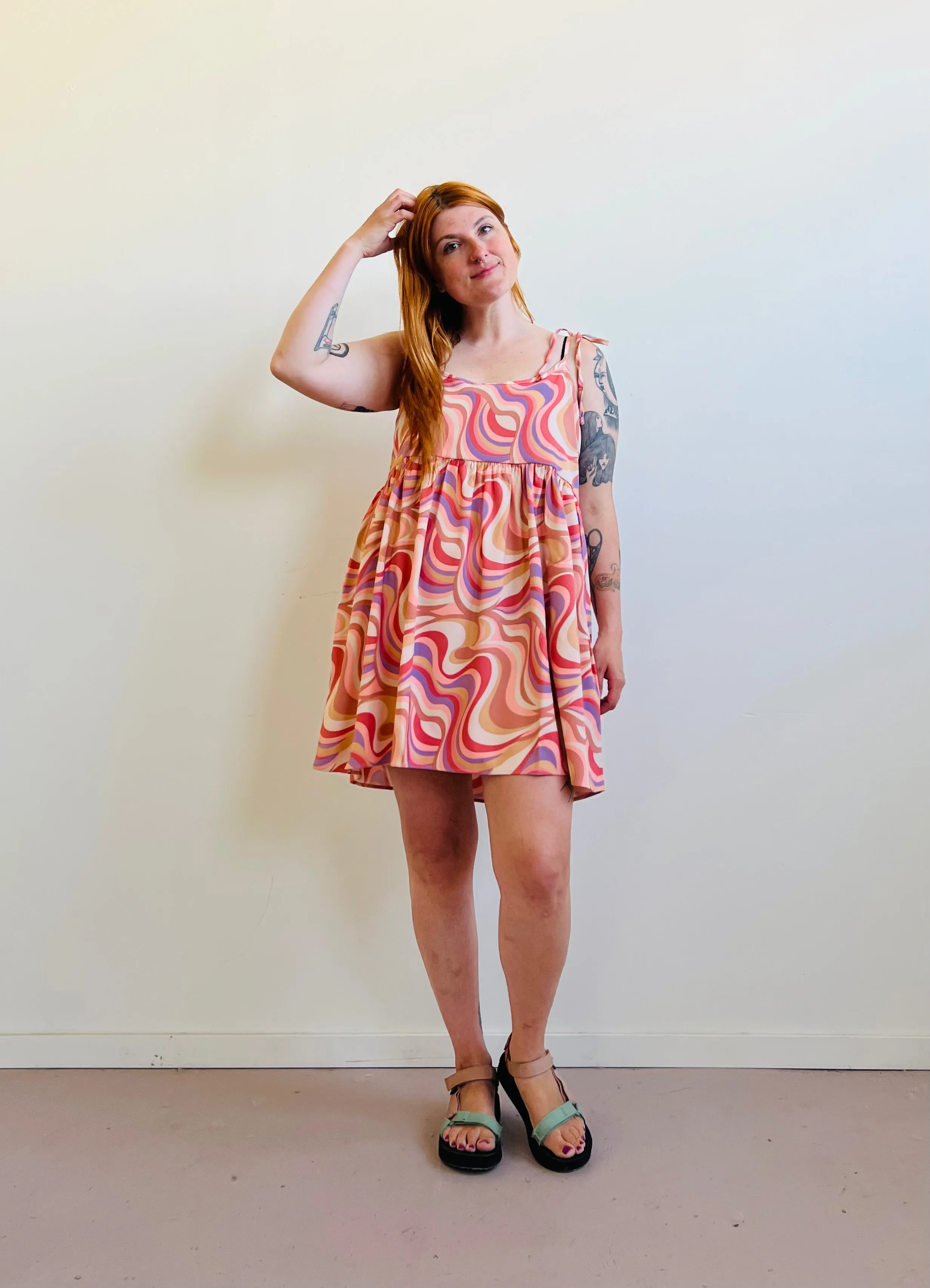 Edith Mini Dress in Painted Hills