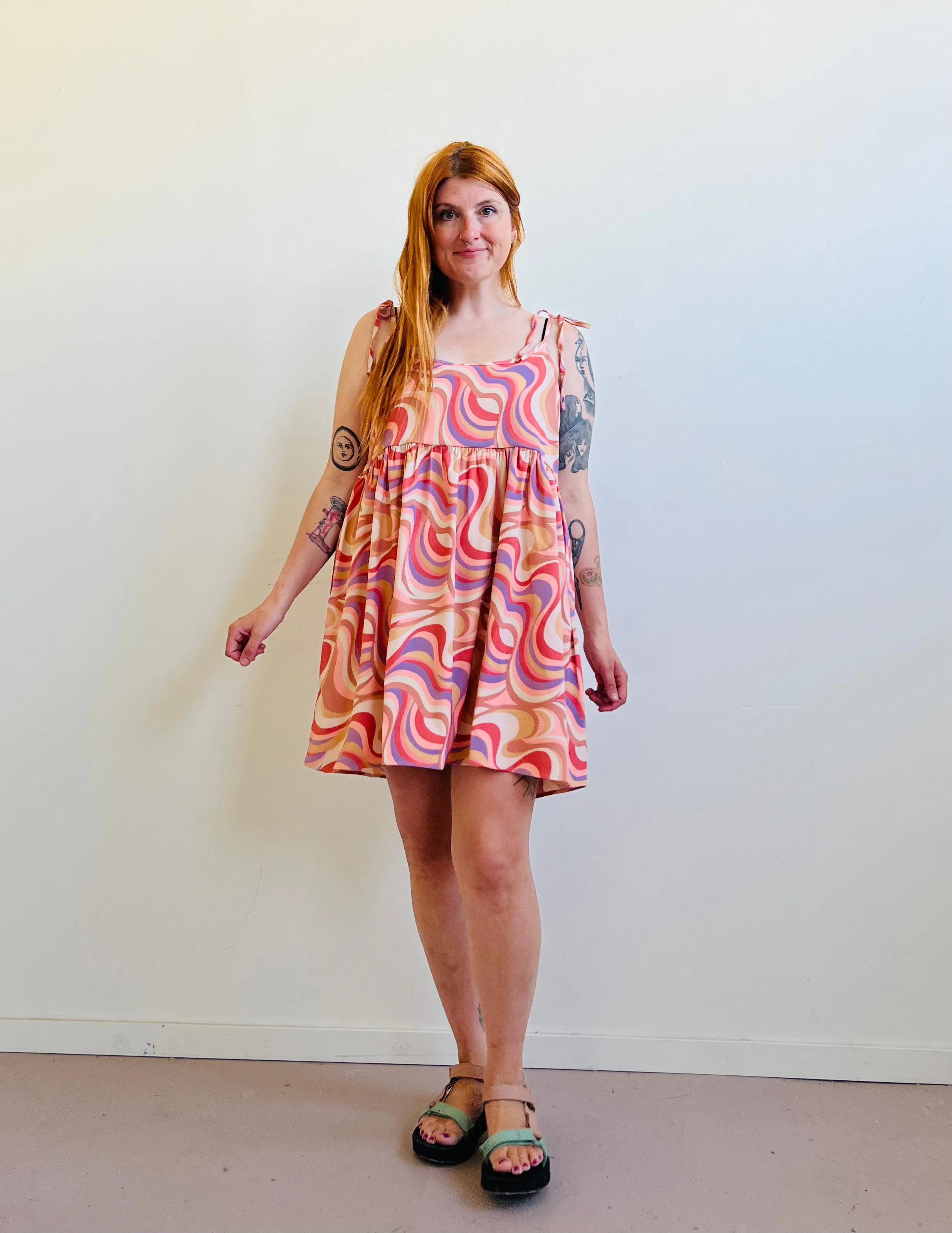 Edith Mini Dress in Painted Hills