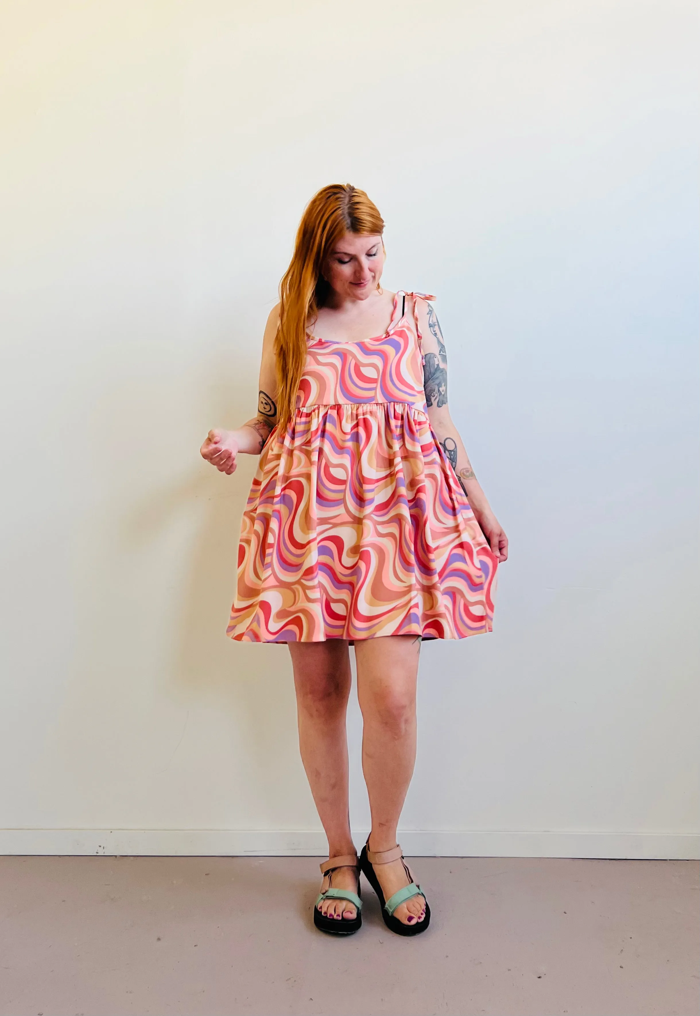 Edith Mini Dress in Painted Hills