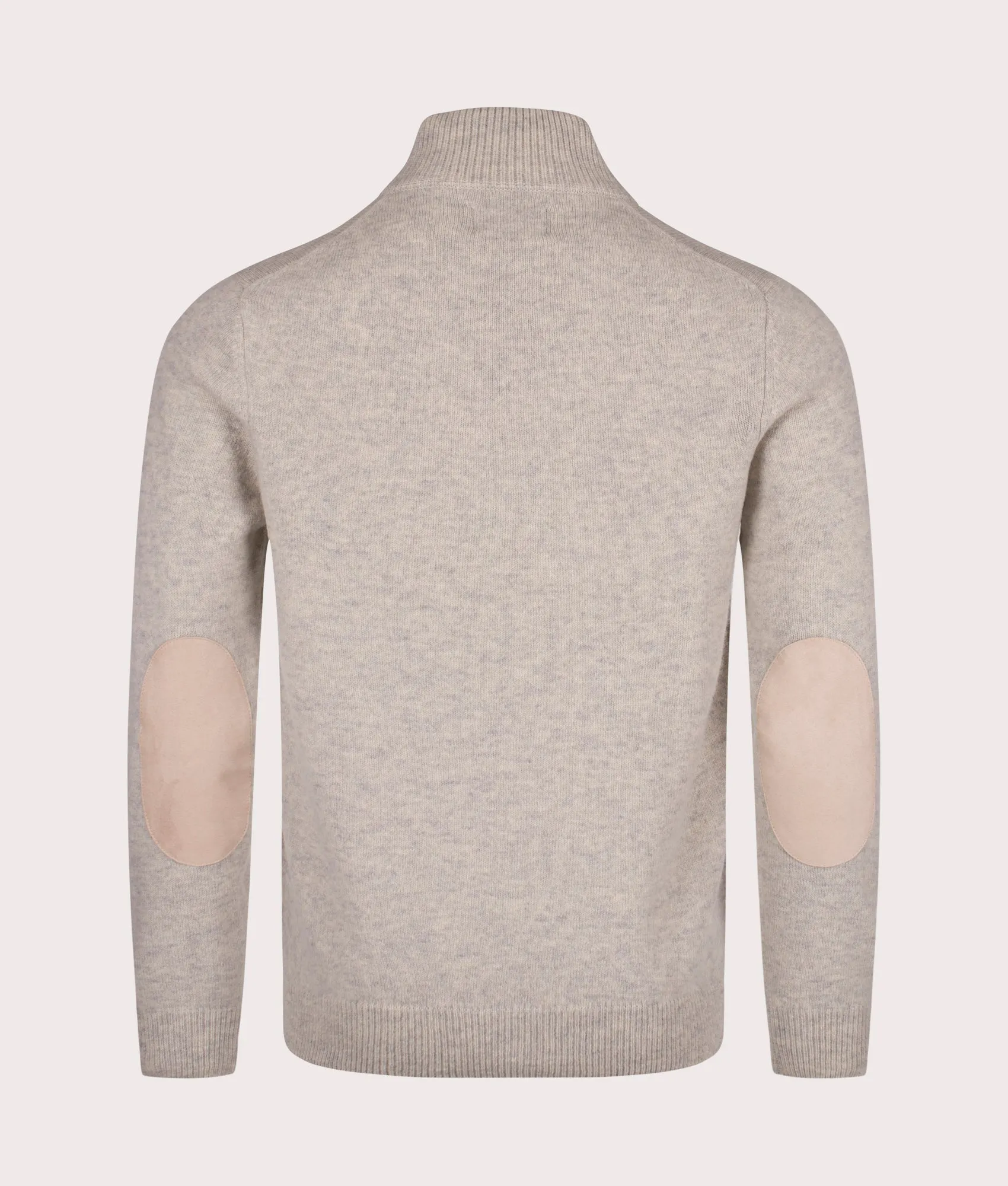 Essential Patch Half Zip Knitted Jumper