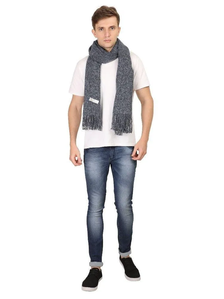 FabSeasons Blue Unisex Woolen Scarf, Muffler, Shawl and Stole for Winters