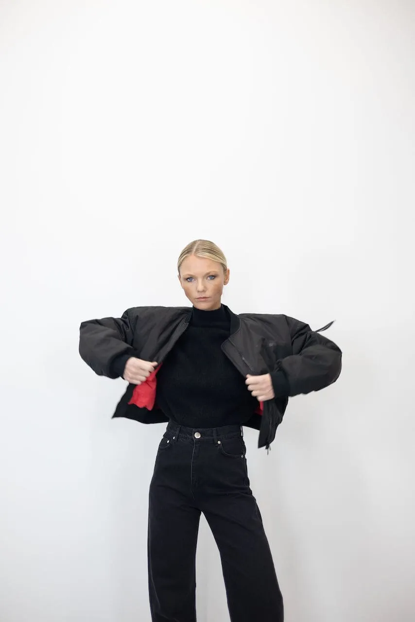 FLIGHT NYLON CROPPED BOMBER