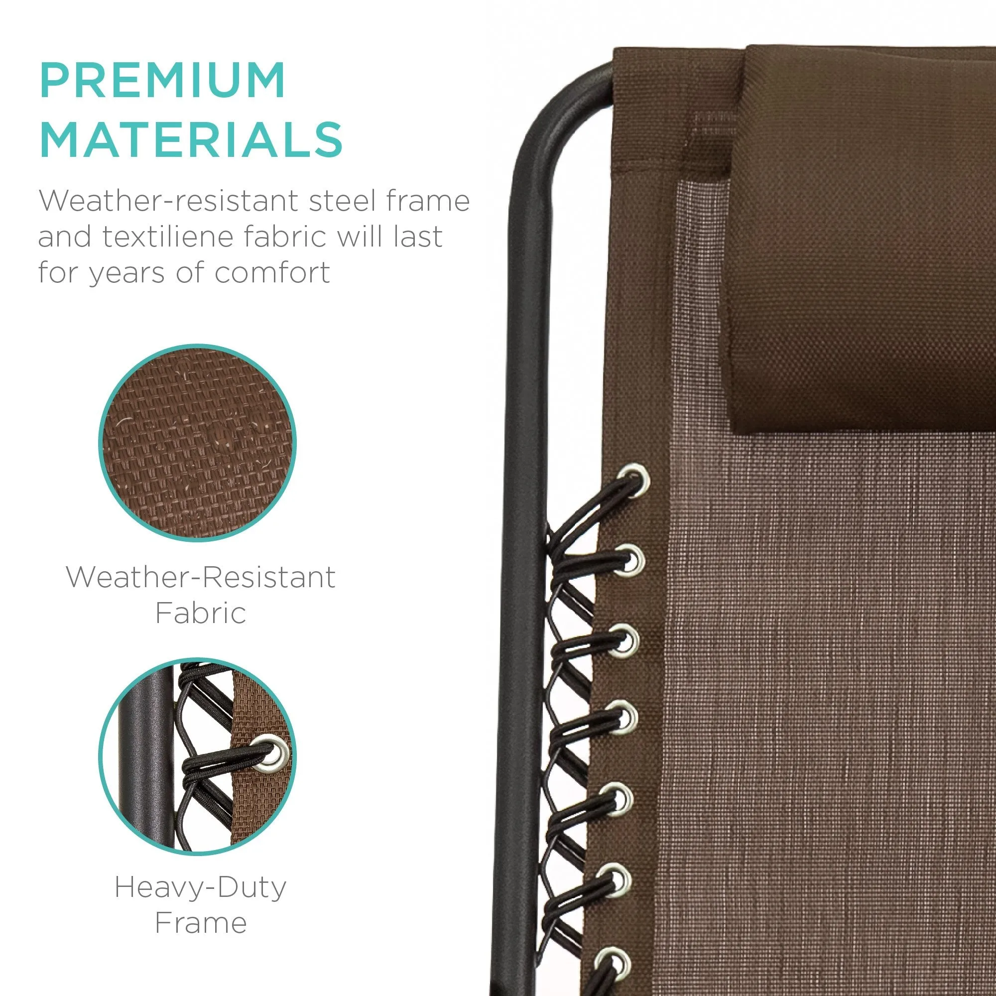 Foldable Zero Gravity Patio Rocking Lounge Chair