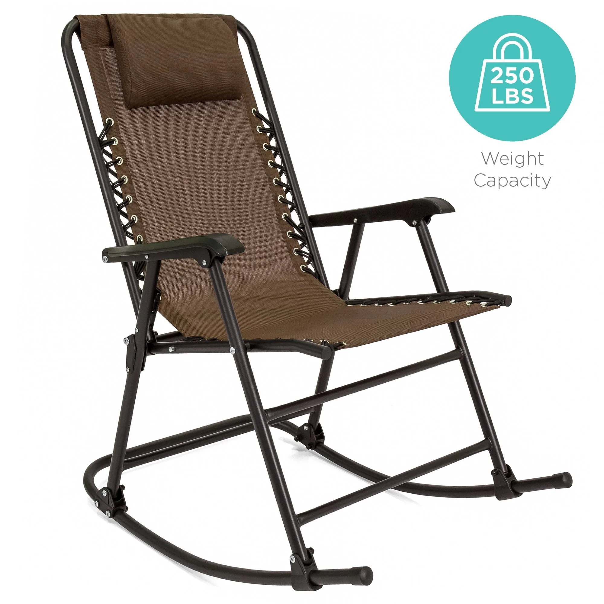 Foldable Zero Gravity Patio Rocking Lounge Chair