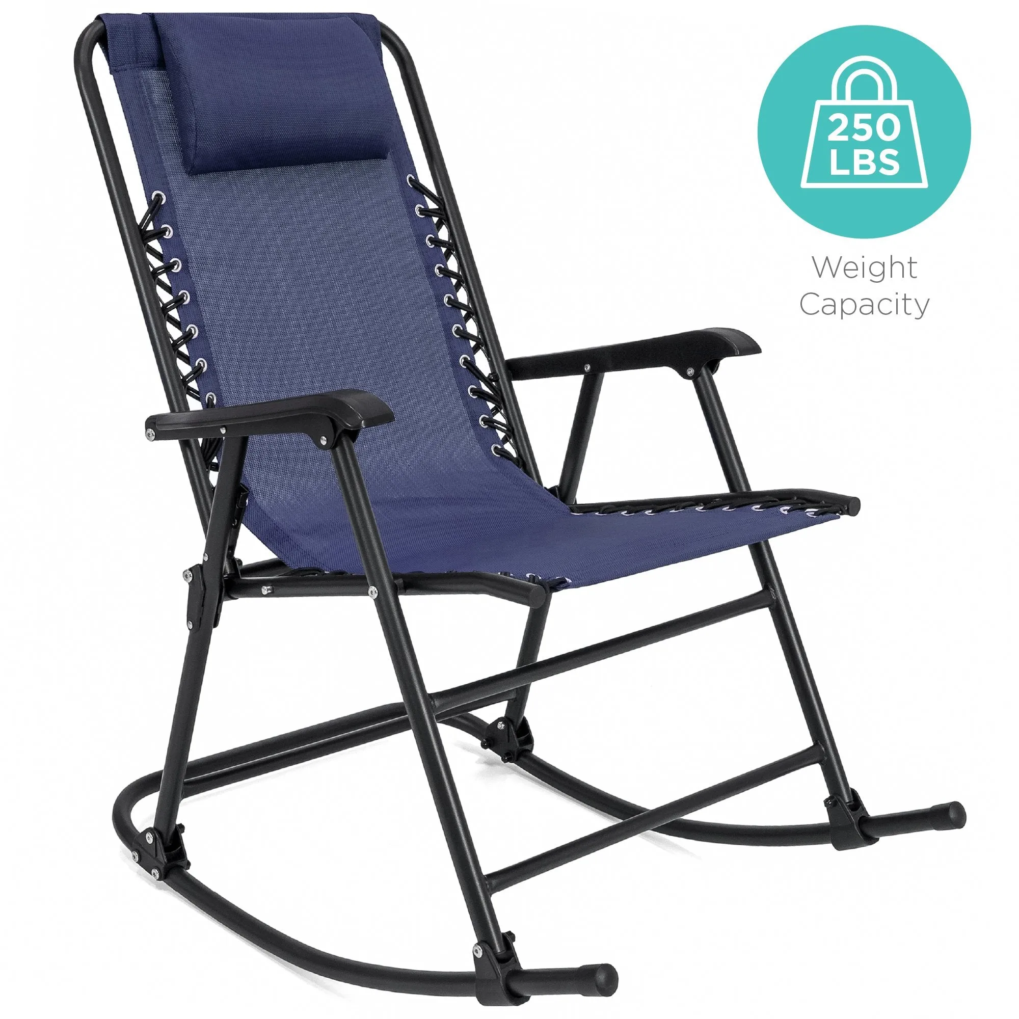 Foldable Zero Gravity Patio Rocking Lounge Chair