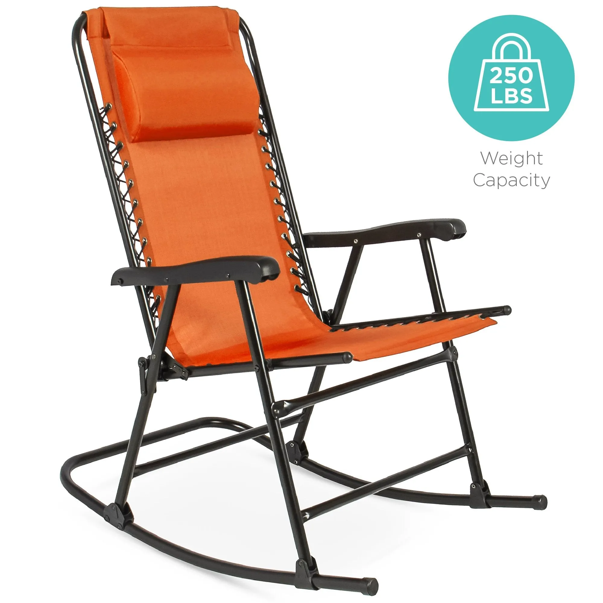 Foldable Zero Gravity Patio Rocking Lounge Chair