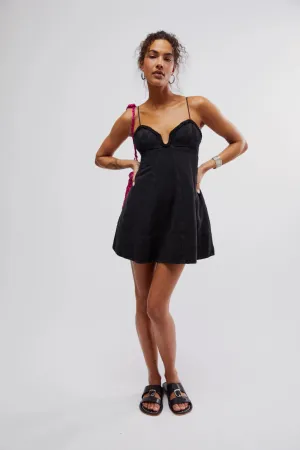 Free People Altura Mini Dress - BLACK