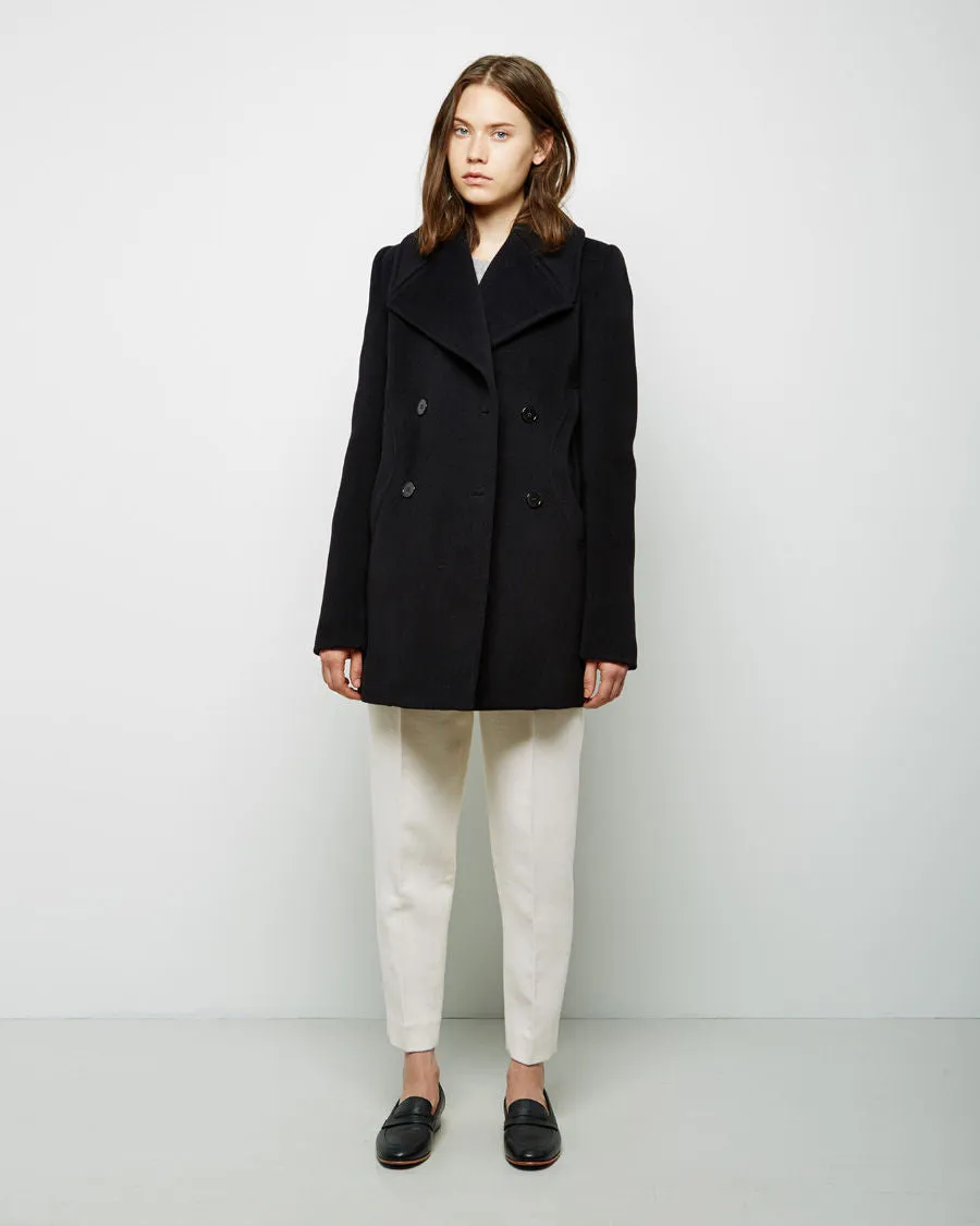 Frothy Woolen Peacoat