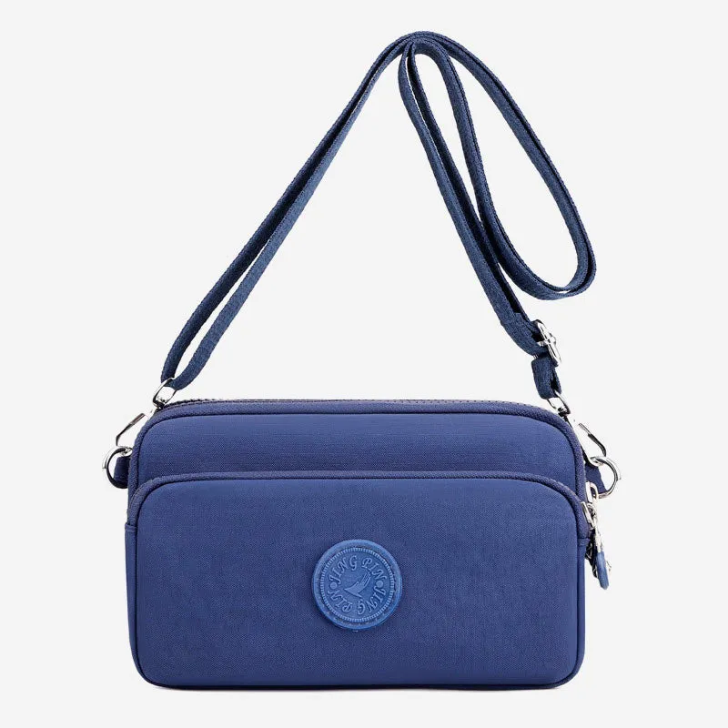 Functional Multi Pocket Crossbody Bag Women Lightweight Shoulder Bag Purse