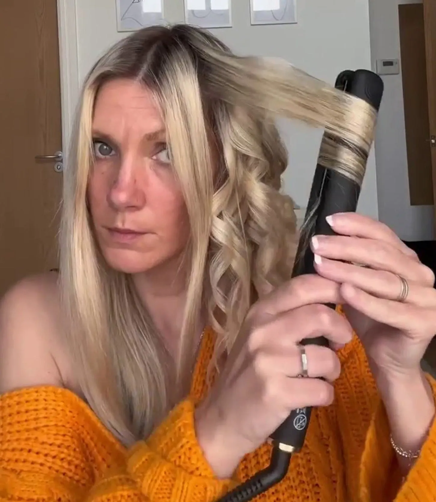 GlamLuxe Multi-functional Hair Straightener & Curler