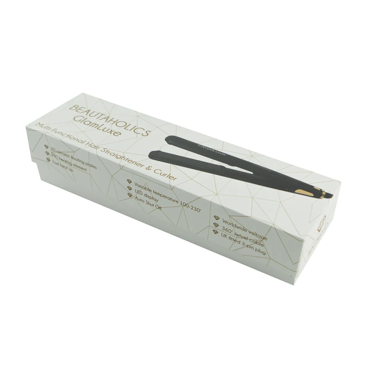 GlamLuxe Multi-functional Hair Straightener & Curler