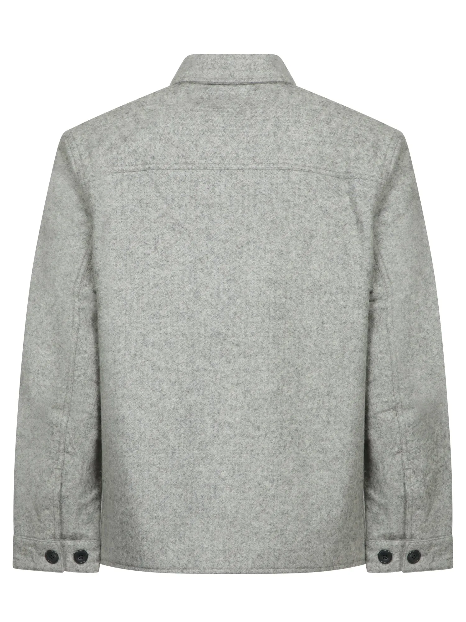 Grey Overshirt Crop Reflective Jacket