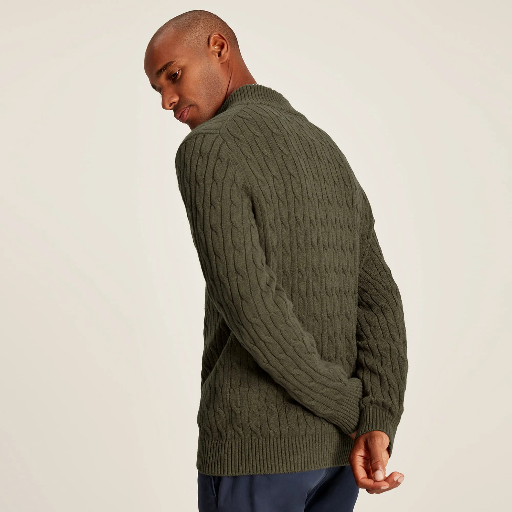Joules Mens Cable 1/4 Zip Neck Jumper