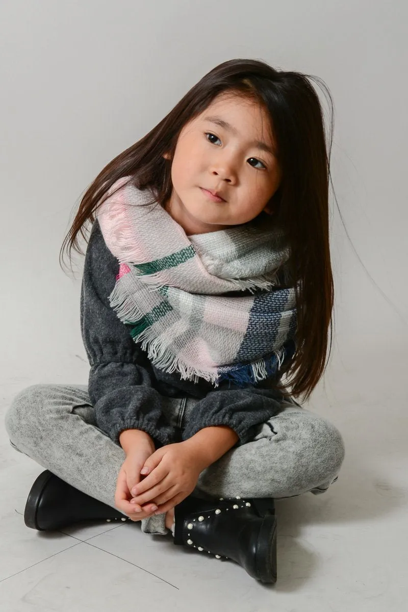 Kids Flannel Infinity Blanket Scarf