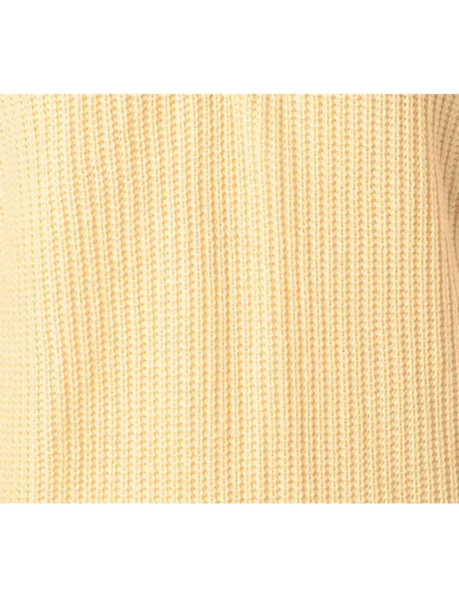 Label Yellow Lace Up Jumper