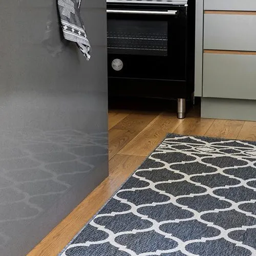 Lattice Grey Rug