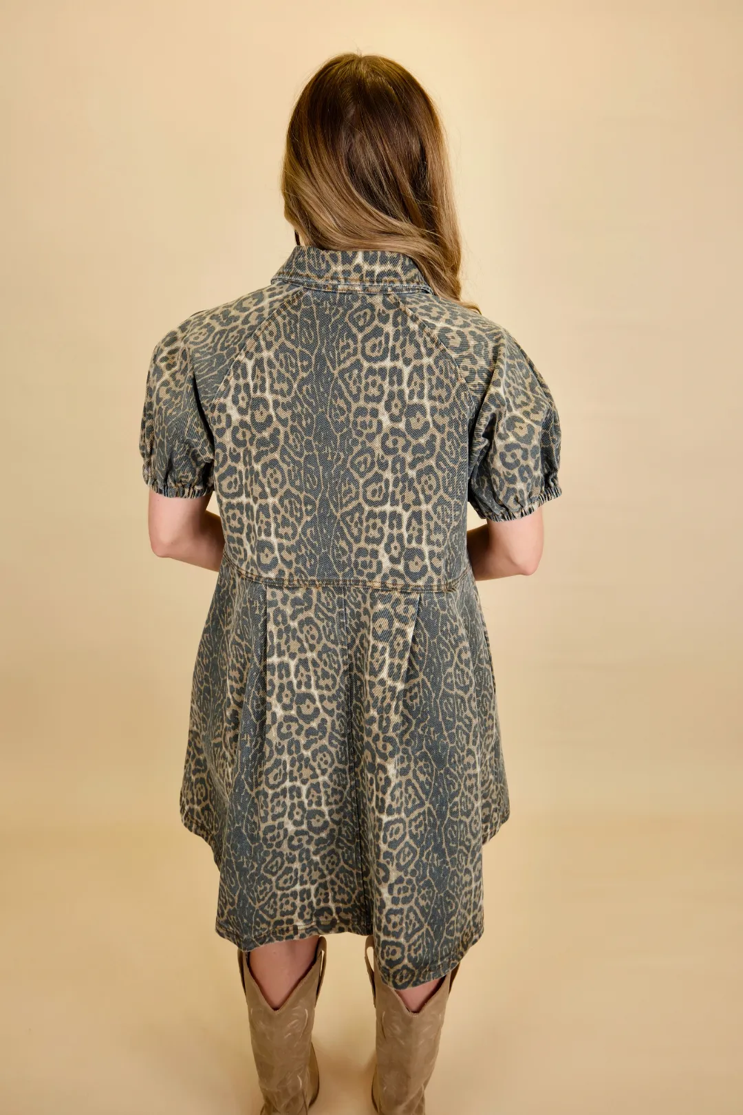 Luxe Leopard Mini Dress