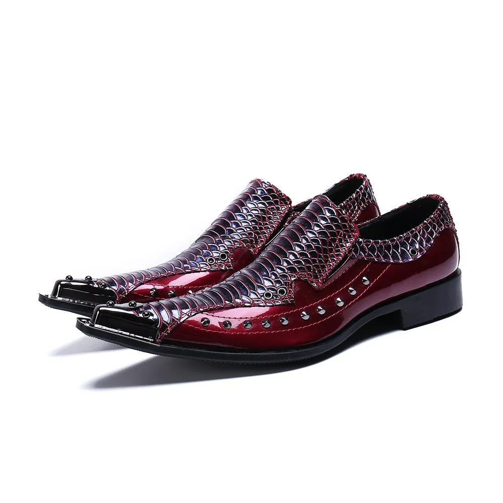 Mens Steel Toe Slip One Oxford Shoes