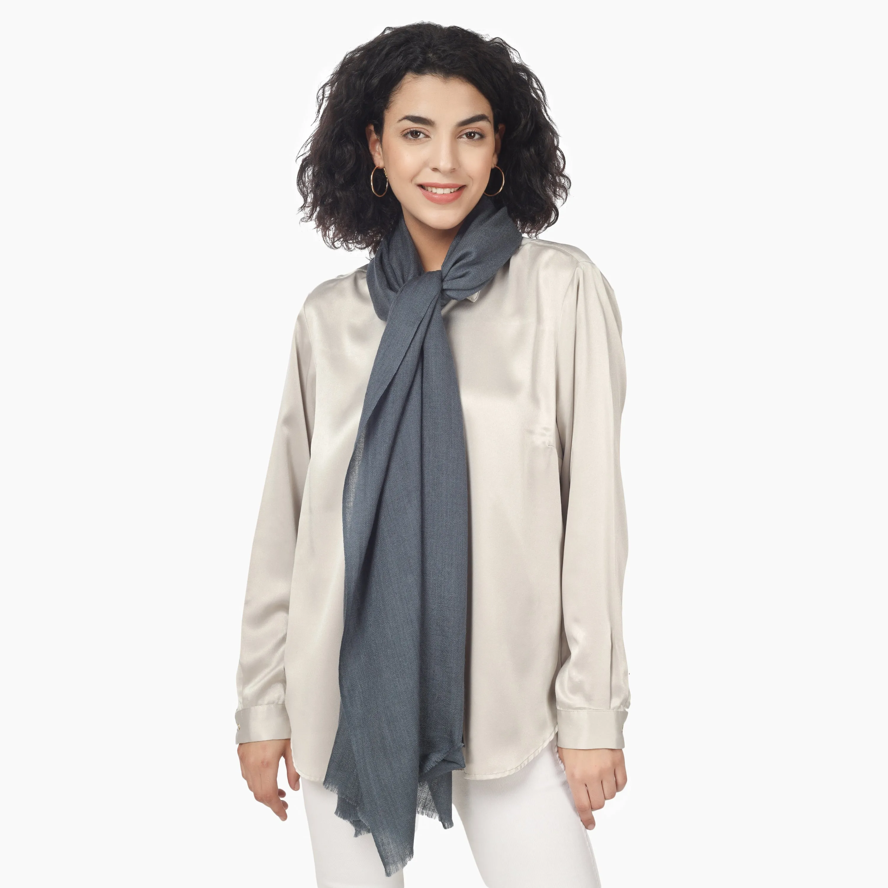 Merino Wool Scarf (Grey)